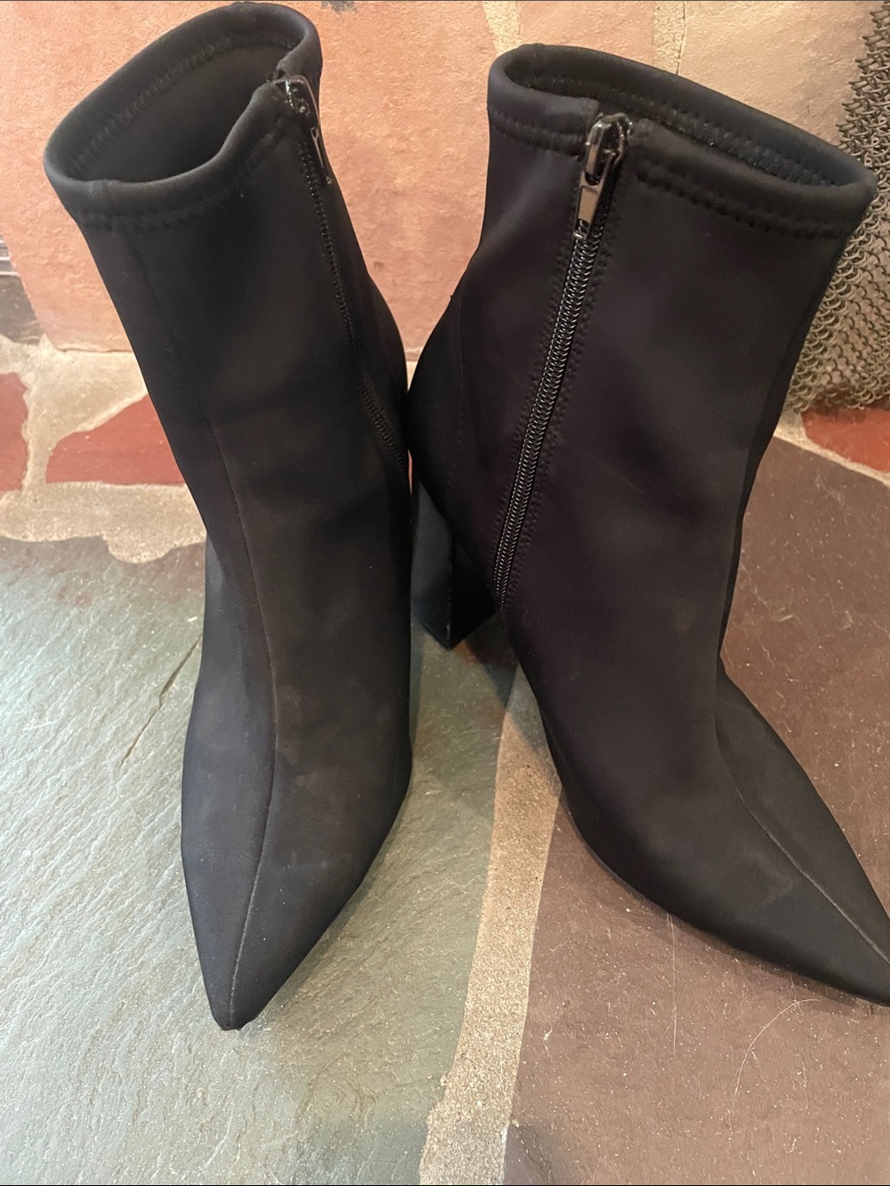 Jeffrey Campbell Siren  Black Pointed Ankle Booties  9